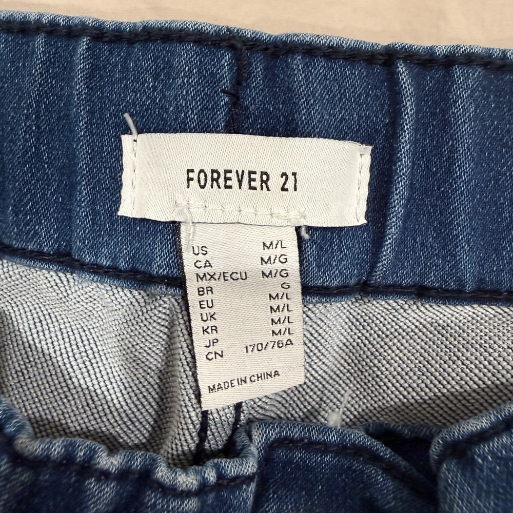 Forever 21 Women’s Denim Joggers - Picture 12 of 16